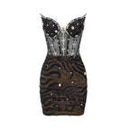 Black Strapless Mini Dress