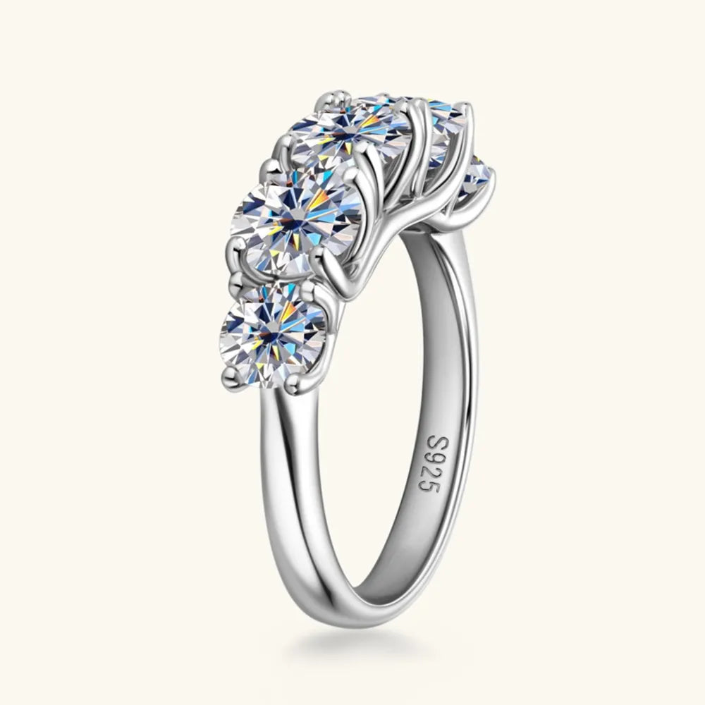 3.6-Carat Moissanite Ring in 925 Sterling Silver