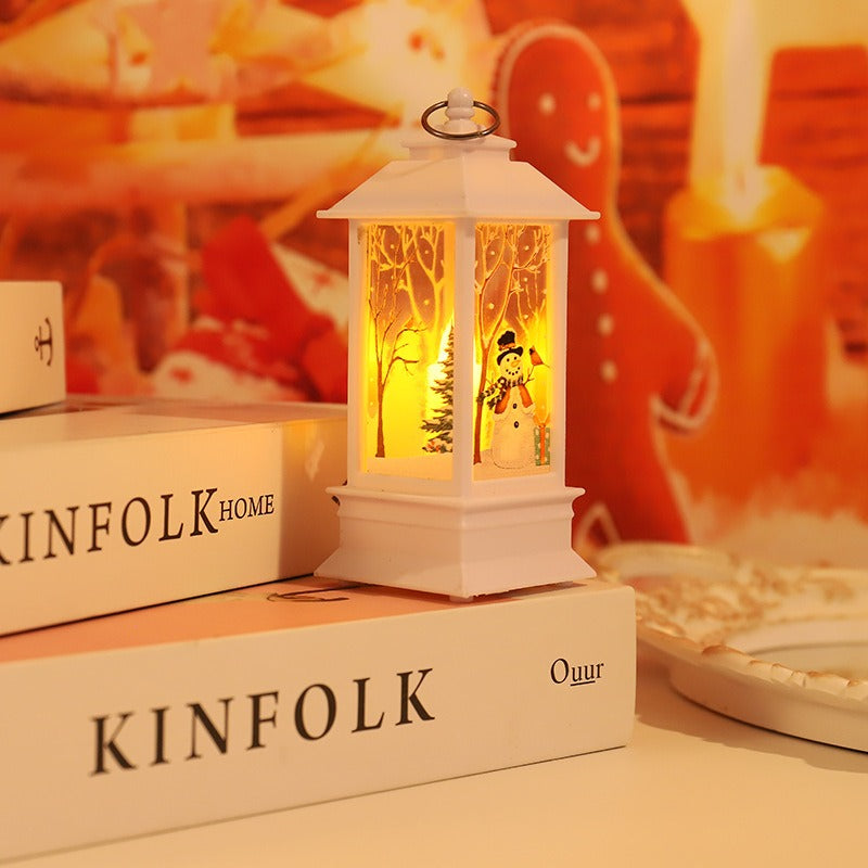 Christmas wind lights candles table lamps small night lights elderly snowmen decorations small night lights desktop ornaments