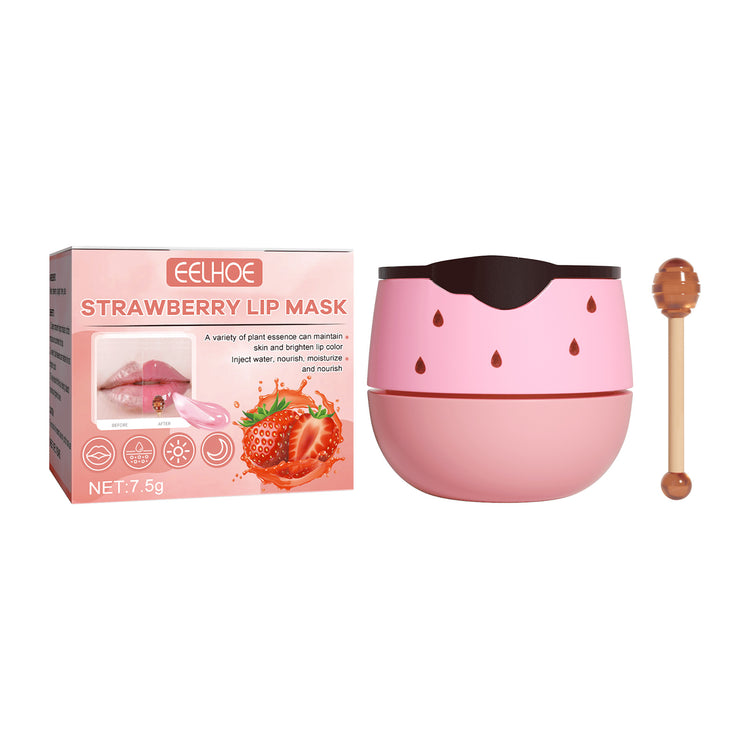 EELHOE Lip Mask Lightening Lip Lines, Hydrating, Moisturizing, Removing Dead Skin, Anti-Freezing And Cracking, Non-Greasy And Easy To Absorb Lip Balm