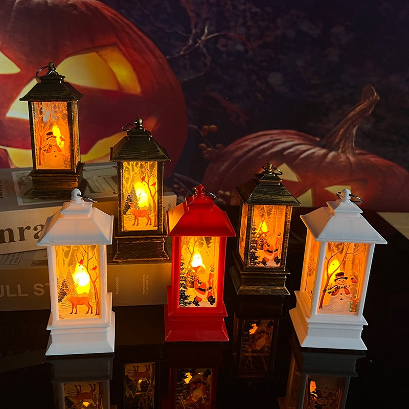 Christmas wind lights candles table lamps small night lights elderly snowmen decorations small night lights desktop ornaments