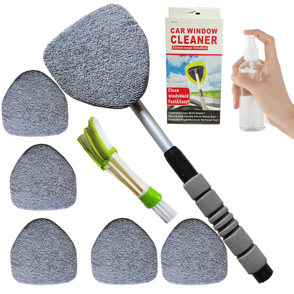 Telescopic Microfiber Car Windshield Defogger Window Cleaning Brush