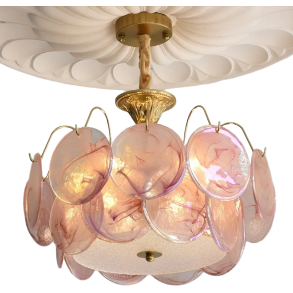 Murano-Style Colorful Glass Ceiling Light