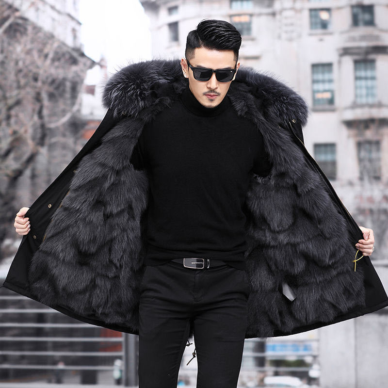 Men's Hooded Winter Coat, Mid-Length and Long Styles