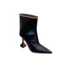 Women's Pointed-Toe Short Boots with Thick Heels