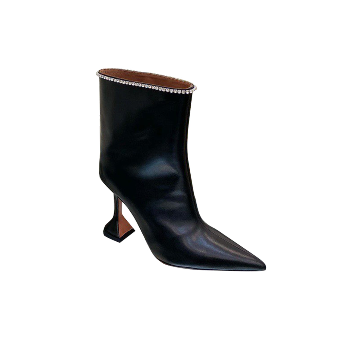 Women's Pointed-Toe Short Boots with Thick Heels