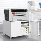 Office furniture Copier Cabinet white mobile pedestal file Printer Stand