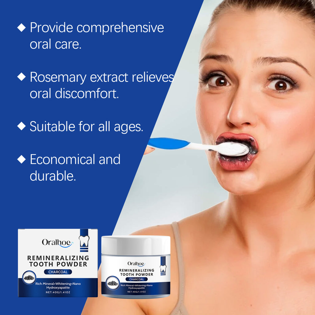 Oralhoe Bamboo Charcoal Teeth Cleaning Powder Fresh And Gentle Ingredients Clean Teeth Daily Care For Oral Bamboo Charcoal Powder