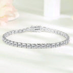 The Square Pavé Zircon Bracelet