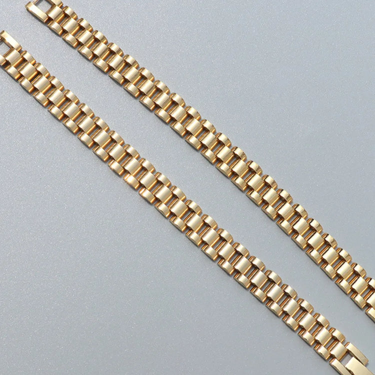 Titanium Steel Chain Bracelet – 17.5 cm