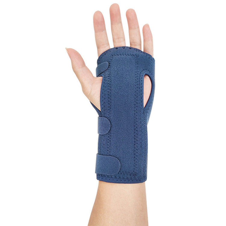 Sports Compression Wrist Support Brace with Strap, Cushioned Joint Stabilizer for Anti-Sprain Protection