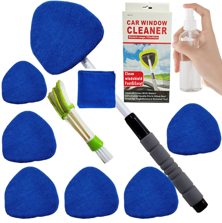 Telescopic Microfiber Car Windshield Defogger Window Cleaning Brush