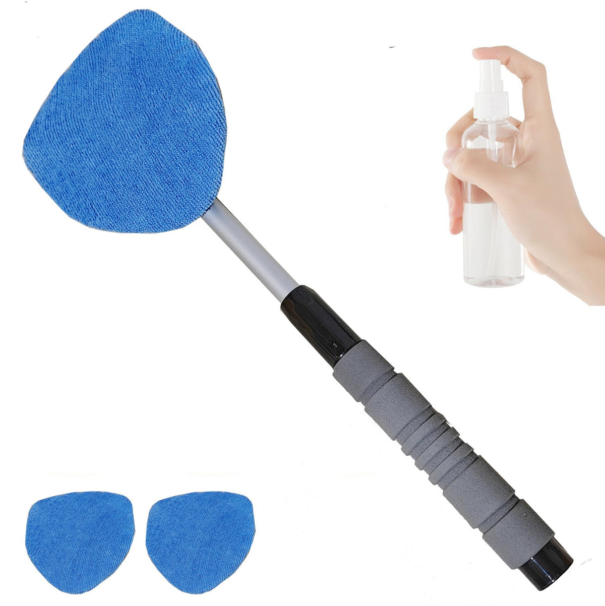 Telescopic Microfiber Car Windshield Defogger Window Cleaning Brush