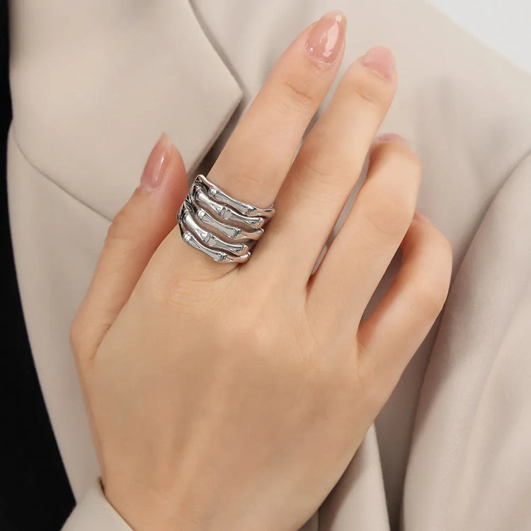 Multi-Layer Titanium Steel Ring – Gold or Silver Tone