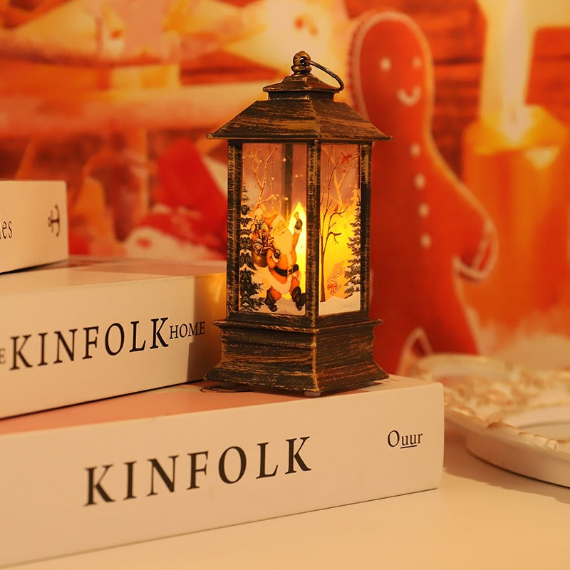Christmas wind lights candles table lamps small night lights elderly snowmen decorations small night lights desktop ornaments