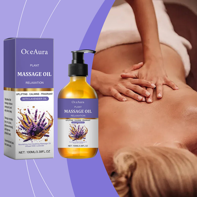 OceAura Lavender Essential Oil Gently Soothes The Body And Moisturizes The Skin With A Fragrance That Easily Absorbs Body Massage Oil