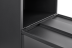 Office furniture Copier Cabinet black 2 door steel copier stand mobile pedestal file Printer Stand