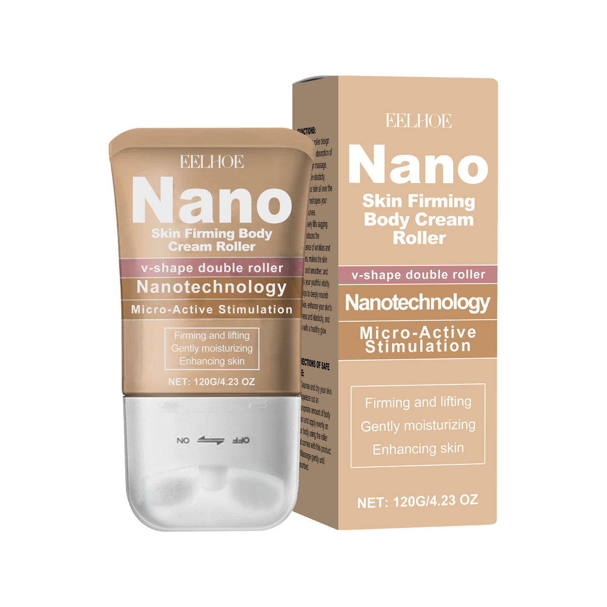 EELHOE Body Cream Roller Hydrating Refreshing Silky, Non-Greasy Gentle Moisturizer For Skin