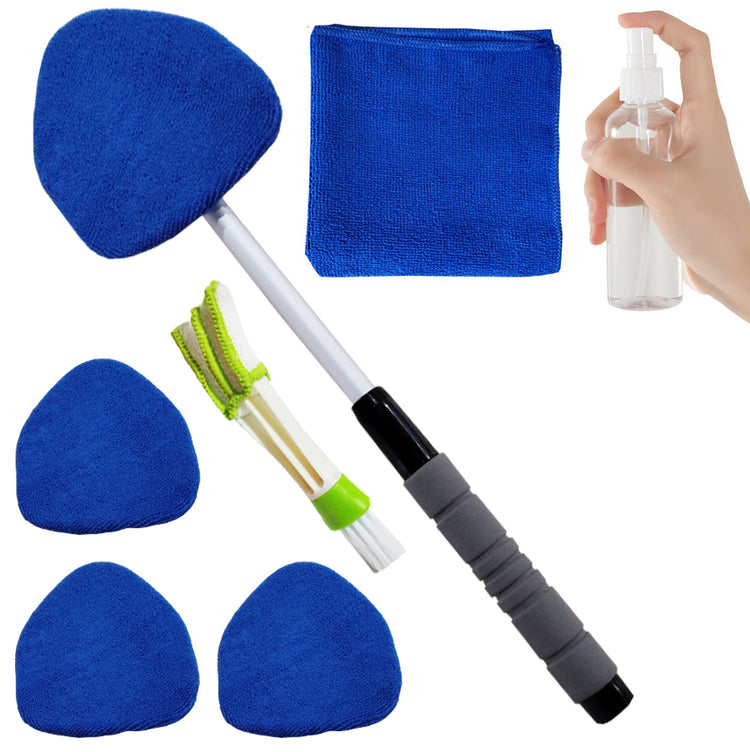 Telescopic Microfiber Car Windshield Defogger Window Cleaning Brush