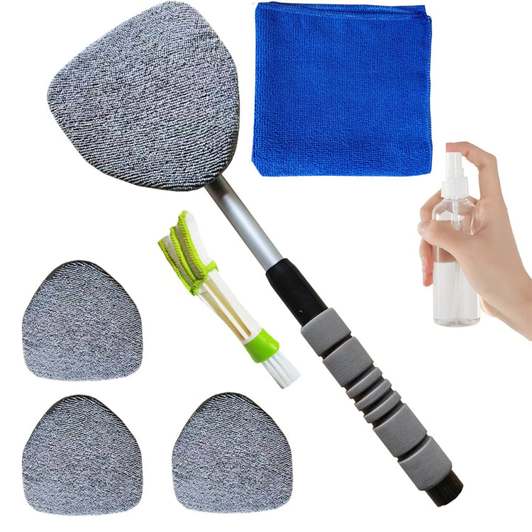 Telescopic Microfiber Car Windshield Defogger Window Cleaning Brush