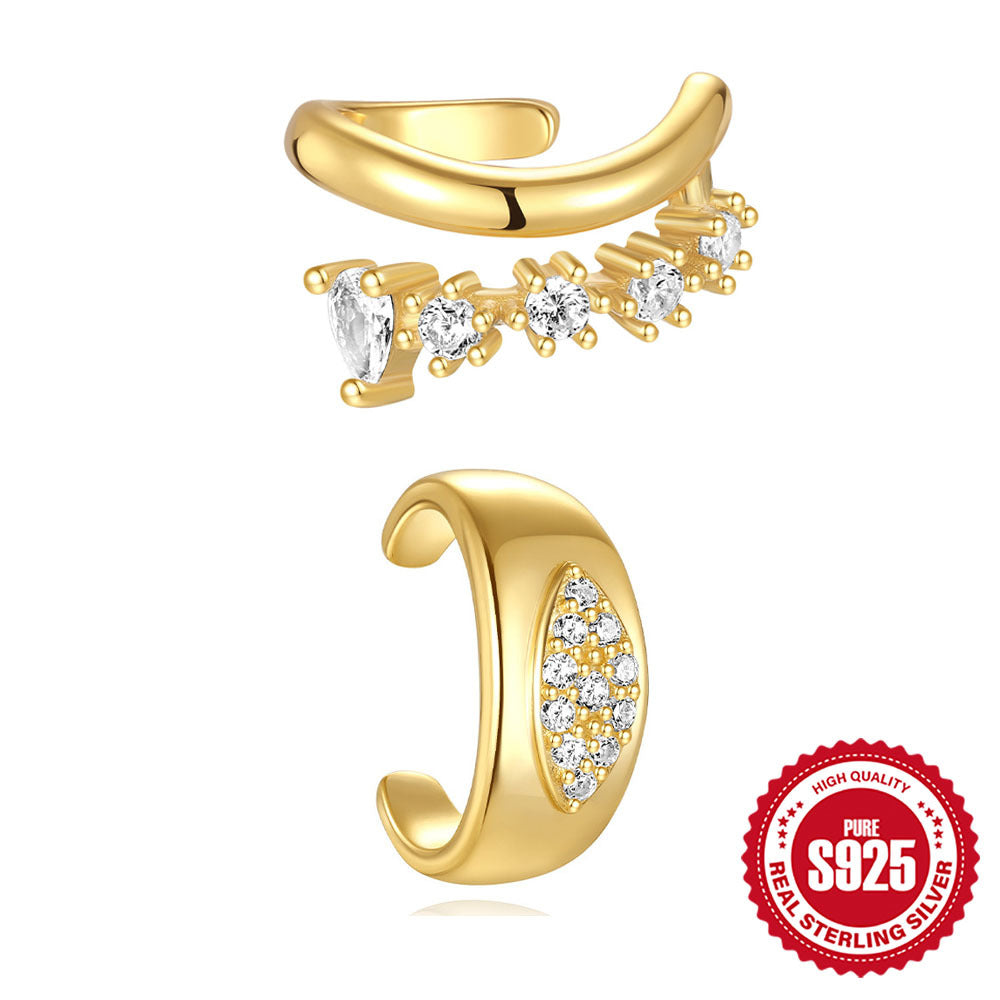 Marquise Evil Eye Ear Jewelry in 925 Sterling Silver – Single