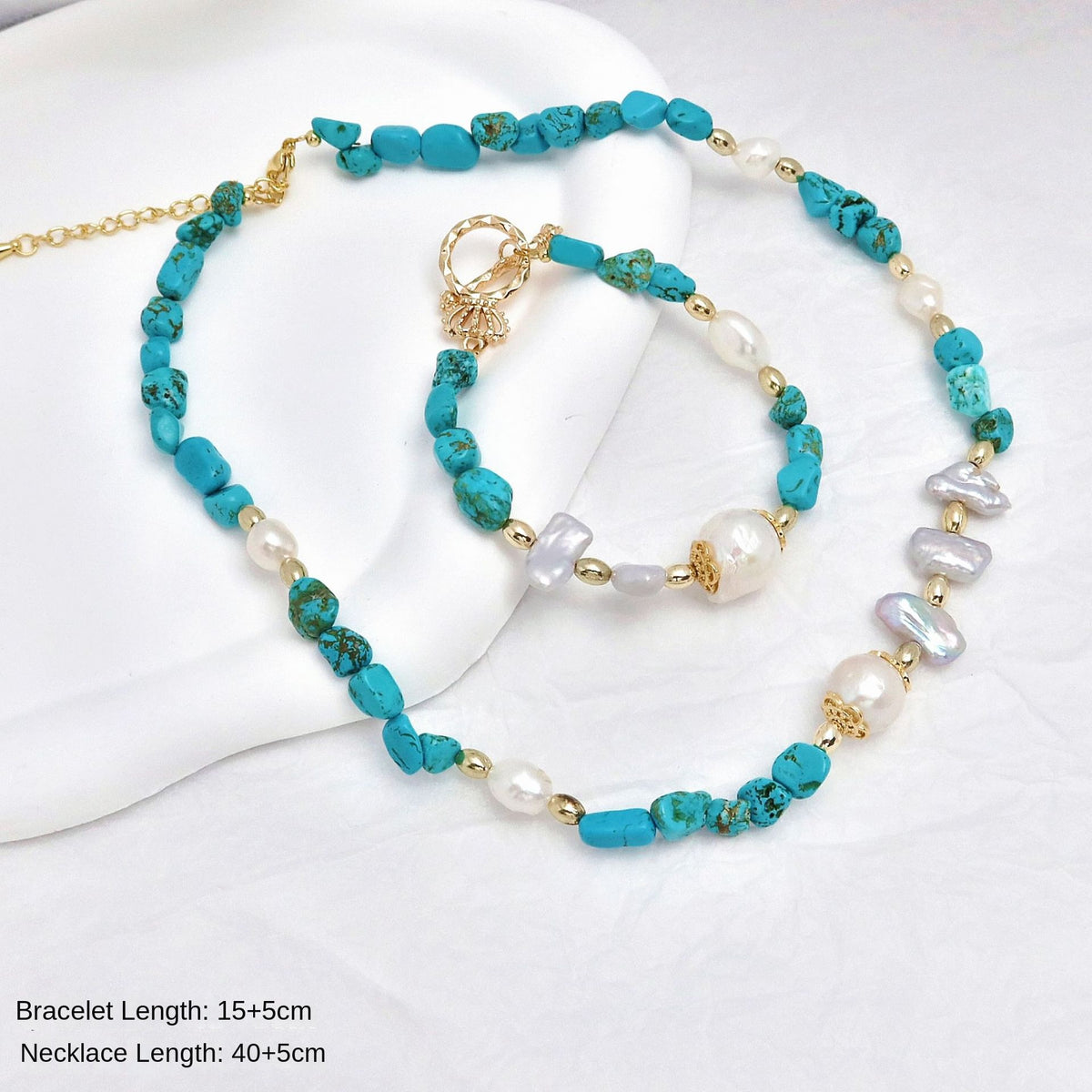 Pearl Beaded Jewelry – Bracelet, Necklace or Set