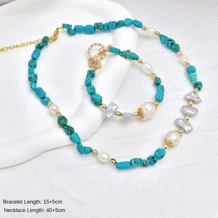 Pearl Beaded Jewelry – Bracelet, Necklace or Set