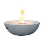 42-Inch Concrete Propane Fire Pit Bowl, Antique White