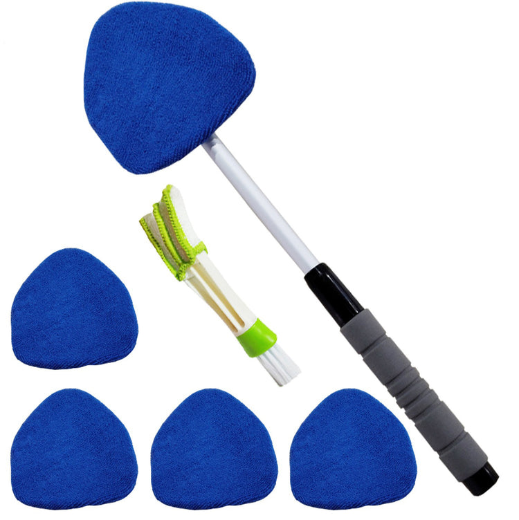 Telescopic Microfiber Car Windshield Defogger Window Cleaning Brush