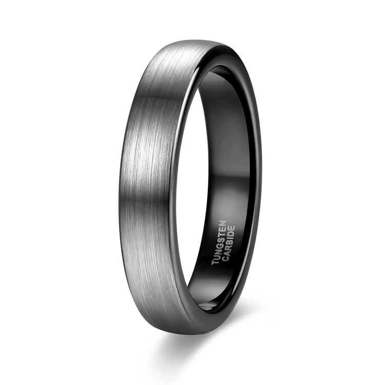 Two-Tone Tungsten Steel Ring – 4, 6 or 8 mm