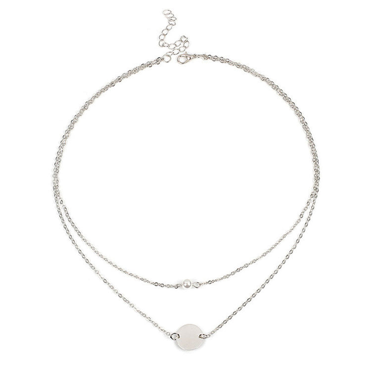 Round pearl necklace for girls