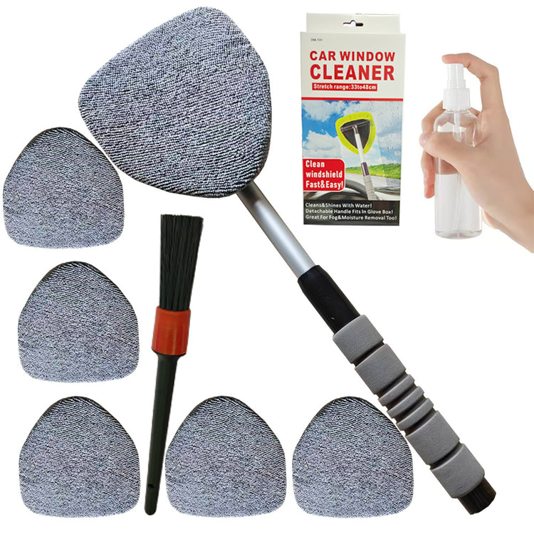 Telescopic Microfiber Car Windshield Defogger Window Cleaning Brush