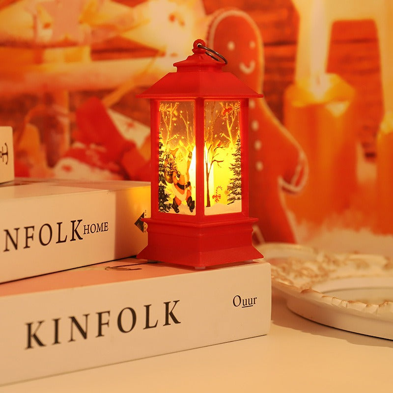 Christmas wind lights candles table lamps small night lights elderly snowmen decorations small night lights desktop ornaments