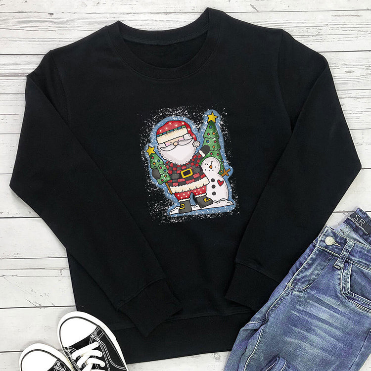 Christmas tree print hoodie