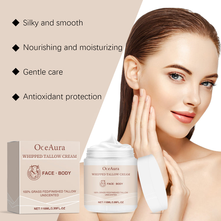OceAura Tallow Cream with Almond Oil and Olive Oil