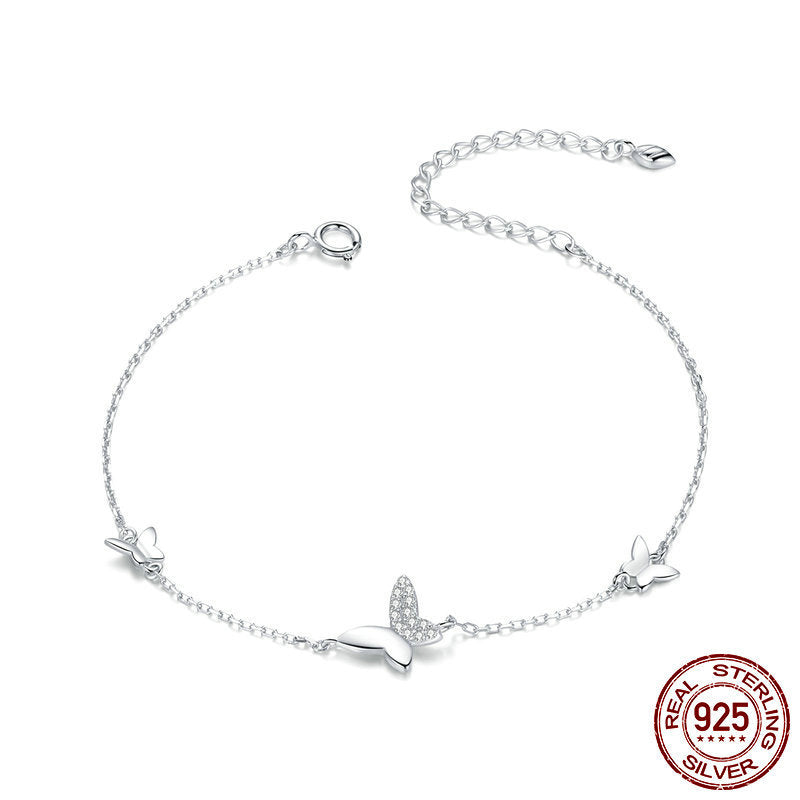 Zircon Bracelet in 925 Sterling Silver – 16 cm + 5 cm Extension