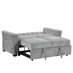 U_STYLE Convertible Soft Cushion Sofa Pull Bed ,for Two People to Sit On