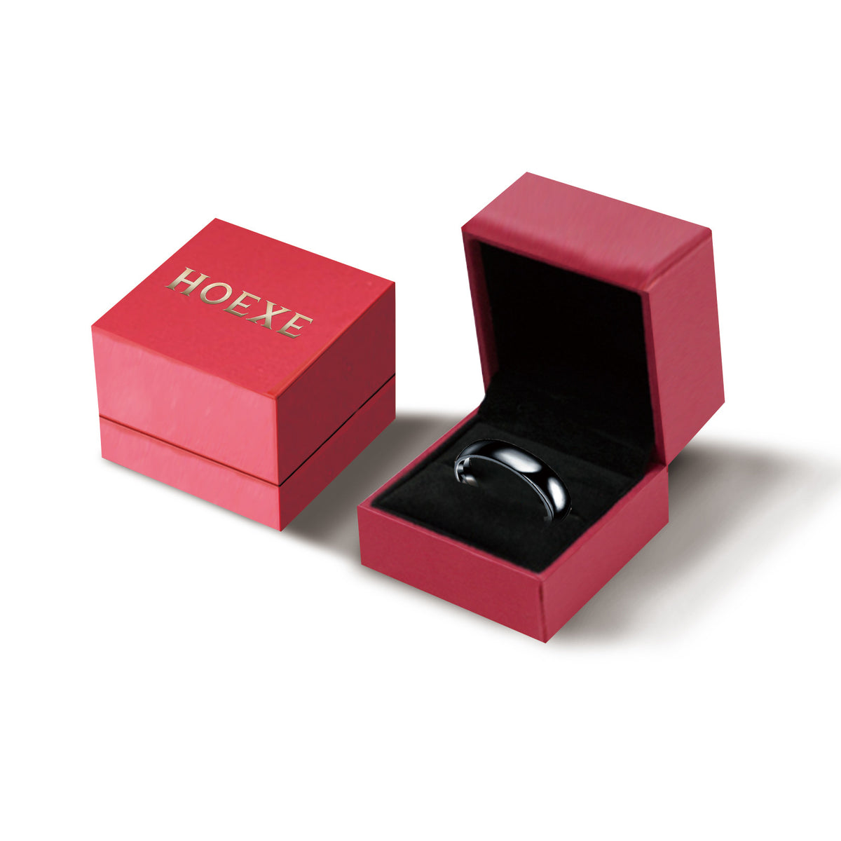Obsidian Stainless Steel Ring | Unisex Minimalist Band