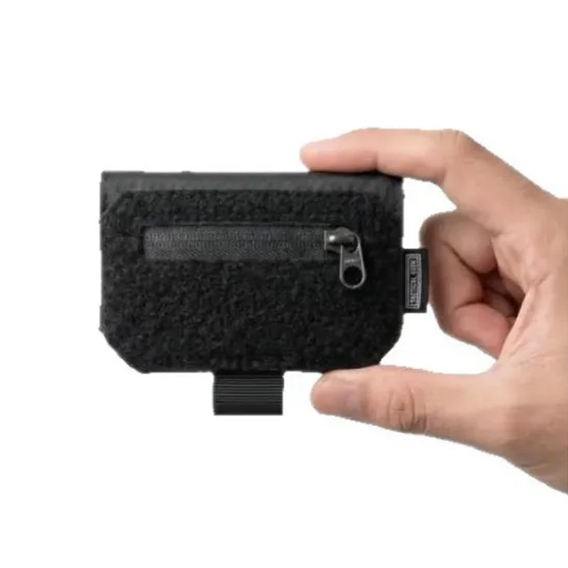 Black Oxford Cloth Mini Belt Wallet