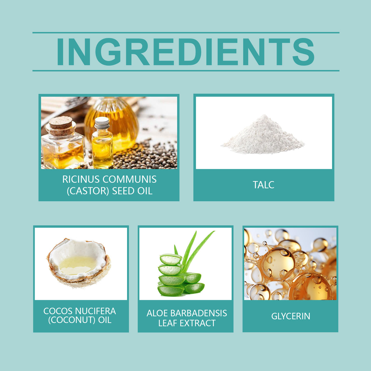 OceAura Fragrance Gel with Castor Oil, Talc and Coconut Oil