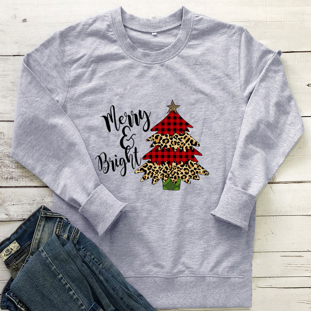 Christmas tree print Christmas hoodie