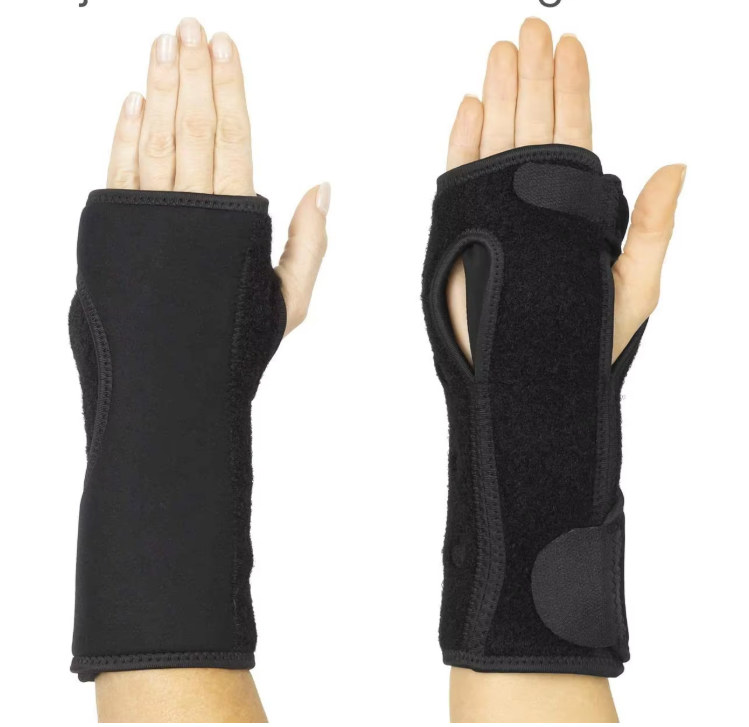 Adjustable Steel Plate Wrist Brace with Compression Support for Sports and Fitness
