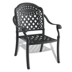(Cushions In Random Colors)5-Piece Set Of Cast Aluminum Patio Furniture With Cushions