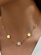 The Mother-of-Pearl Bloom Necklace