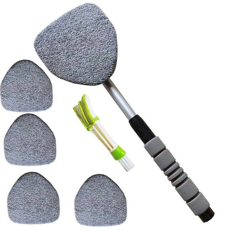 Telescopic Microfiber Car Windshield Defogger Window Cleaning Brush