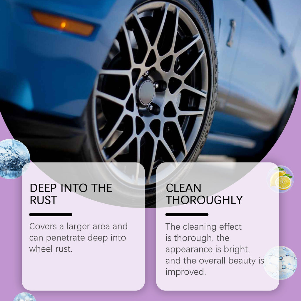 Rayhong Wheel Rust Spray, Wheel Rust Spray Rim Rust Polishing Clean Wheel Rust Remover