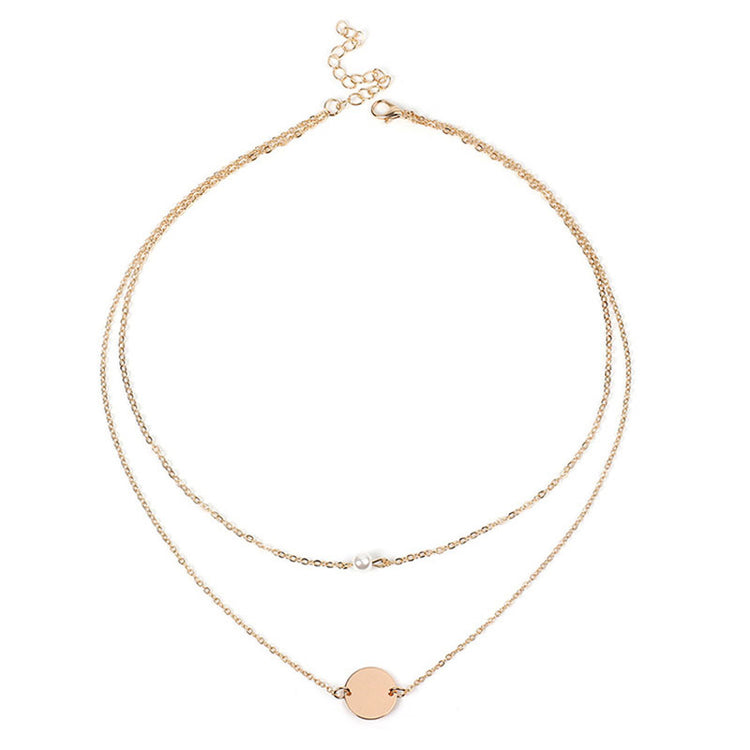 Round pearl necklace for girls