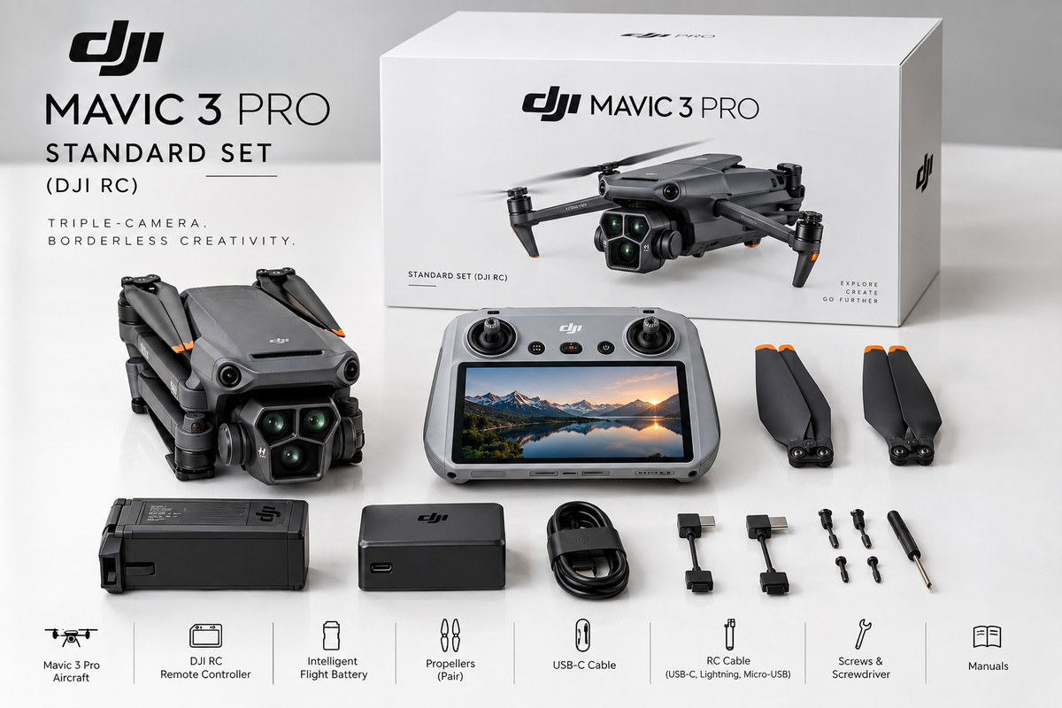 DJI Mavic 3 Pro Triple-Camera Drone
