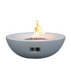 42-Inch Concrete Propane Fire Pit Bowl, Antique White