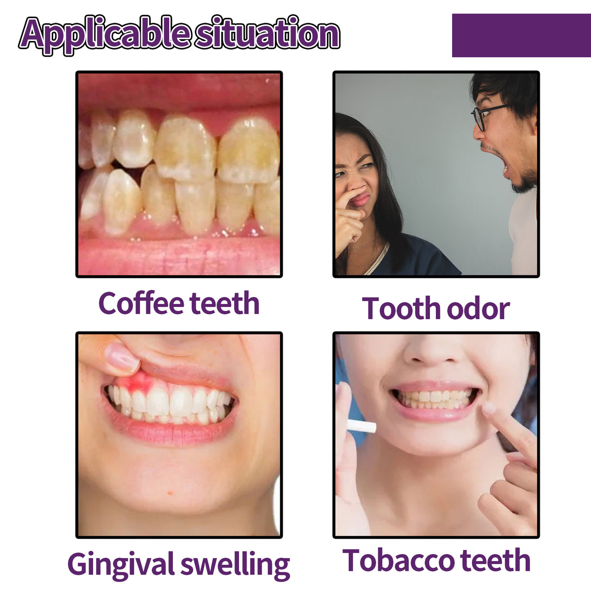 Oralhoe Repair Dental Tooth Powder, Whitening Tooth Powder Remove Yellow Mint Fresh Remove Residue To Clean Tooth Stains